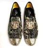 Elegant Gold Toe Velvet Loafers for Men
