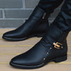 Winter Commanders plush leather ankle boots in rich brown with rugged rubber soles.