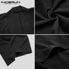 Men's black trench cardigan, casual long open coat, lightweight polyester, loose fit, stylish streetwear for spring and summe