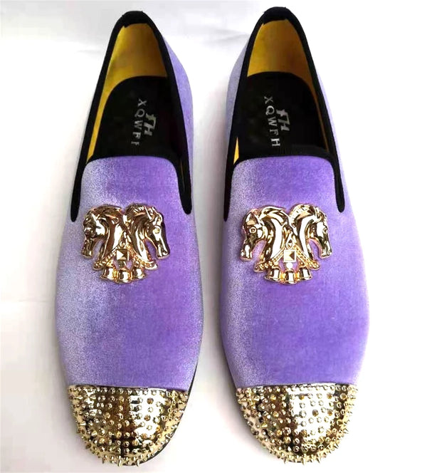 Durable gold toe loafers for men, ideal for classy occasions.