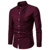 Elegant men's designer dress shirts in black and white, perfect for weddings and events, featuring a turn-down collar.