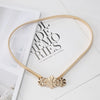 Chic elastic skinny waist belt for women, perfect for dresses and tunics, featuring a sleek metal design and comfortable fit.