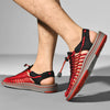 Breathable handwoven footwear with elastic closure and true-to-size fit