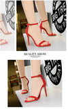 Formal footwear with hollow suede pattern and high stiletto