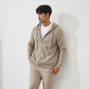Deluxe Cashmere Men's Hooded Cardigan - Warm, Loose Fit - Winter Fashion for Men