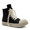 Unisex High-Top Leather Sneakers in Black - Casual Sporty Shoes