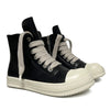Unisex High-Top Leather Sneakers in Olive Green - Sporty, Comfortable, Stylish Footwear