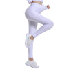 Back view of high waist push-up leggings in black, showing off the anti-cellulite design.