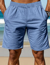 Lightweight cotton knit shirt and shorts outfit for casual warm weather wear
