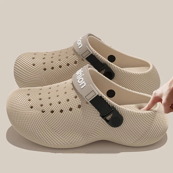 Versatile men's platform sandals with bold chunky design for urban and beach wear