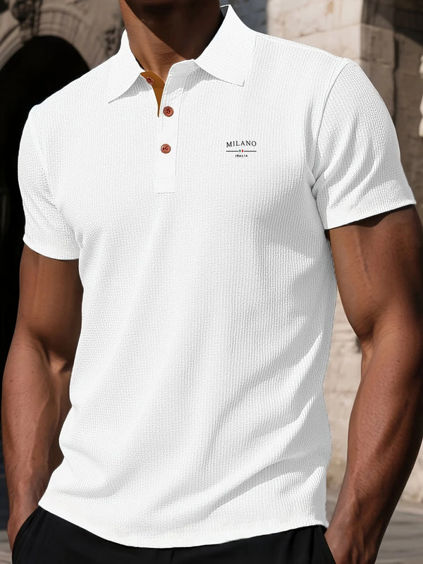 Men's easy-care polo perfect for office and weekend wear