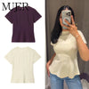 Effortless Ease Short Sleeve Streetwear Tank Top in premium blended polyester for modern women