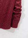 Stylish Gold Print Men's Casual Shirt in full sleeve, perfect for all-season wear and versatile for any occasion.