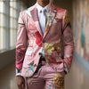 Midnight Bloom Suit featuring vibrant rose print on high-quality polyester fabric.