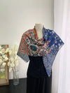 Vintage-inspired scarf for women, perfect for wrapping around the neck or tying to bags.