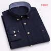 Front view of the Oxford Confidence Shirt with buttons and collar.