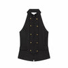 Sophisticated sunset-inspired halter top perfect for garden parties and celebrations