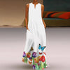 Effortless Elegance V-Neck Chiffon Maxi Dress