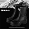 Chic waterproof women's ankle rain boots with non-slip outsole, perfect for rainy days and outdoor events.