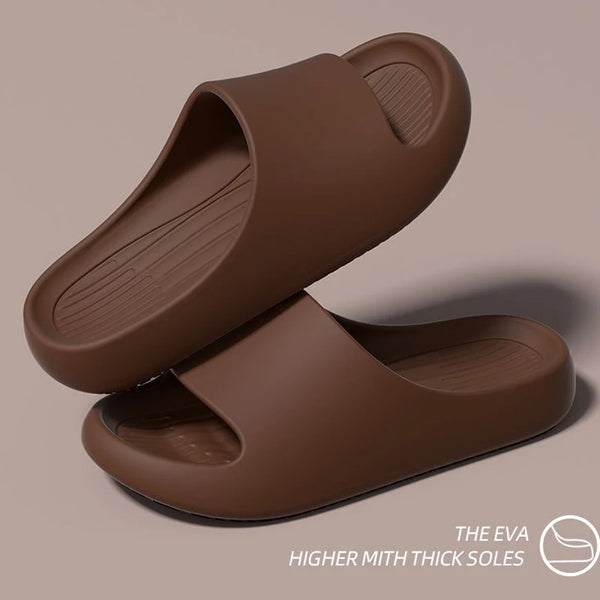 Extended size comfort slides in durable EVA foam with non-slip textured footbed