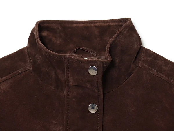 Urban brown zip-up jacket with smart pocket placement for everyday essentials