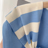 Casual striped scarf, adds sophistication to any outfit.