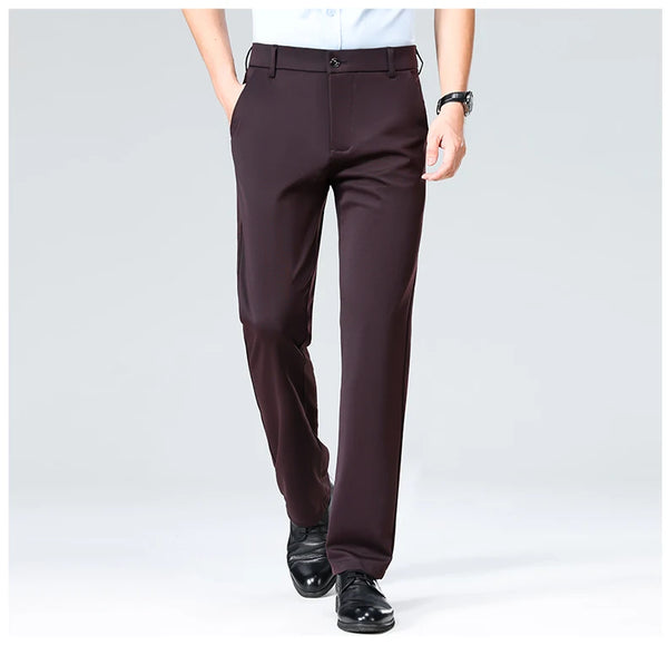 Professional elastic waist pants with lightweight summer construction