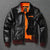 Vintage A2 leather flight jacket in black, crafted from premium tea-core horse leather.