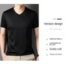 Versatile silk blend v-neck tee for everyday wear