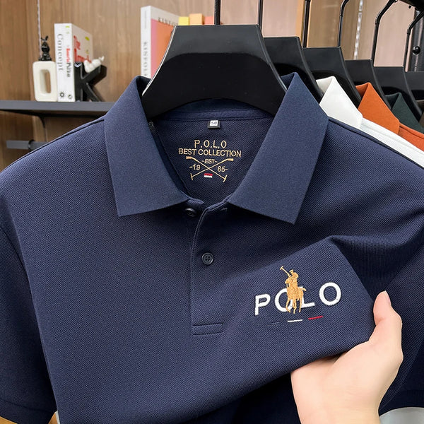 Timeless business casual polo featuring signature pony embroidery and breathable fabric