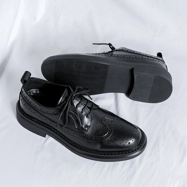 Classic Men's Patent Leather Oxford Dress Shoes