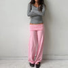Soft polyester lounge pants featuring classic stripe pattern and loose fit