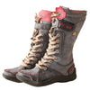 Women's snow boots with artisan craftsmanship and true-to-size fit