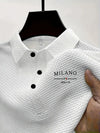 Comfortable short-sleeved polo with timeless silhouette for men