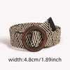 Chic woven belt for women, adjustable, lightweight, minimalist summer style, perfect for casual or dressy outfits.