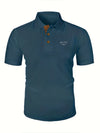 Classic men's polo shirt in breathable fabric for warm weather