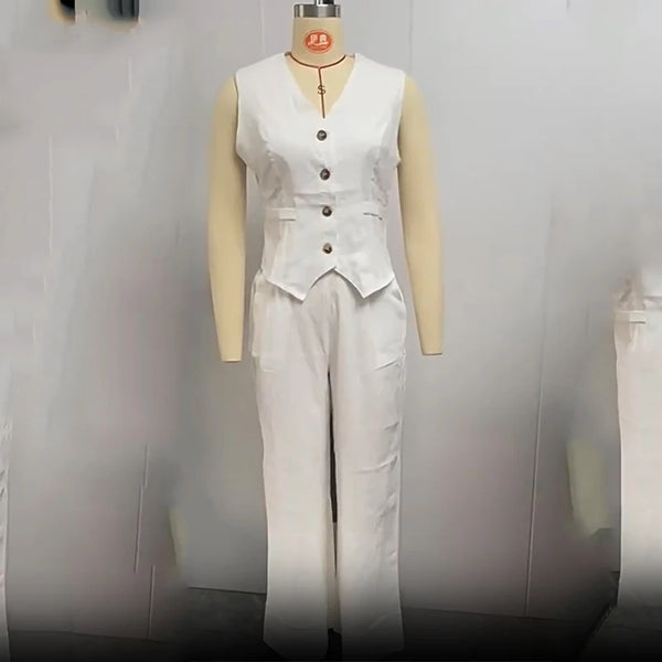 Radiant Summer Suit displayed on a hanger, showcasing the luxurious fabric texture.