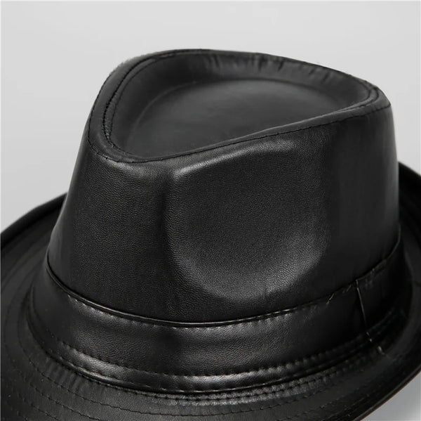 Side view of the warm and stylish unisex retro bowler hat, ideal for every wardrobe.