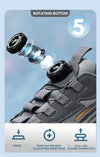 Construction work boots with anti-smash steel reinforcement and moisture-wicking cotton lining