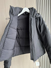 Waterproof shell jacket with cozy polyester filling for fall and winter