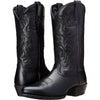 Handcrafted Western boots showcasing detailed embroidery and easy slip-on design