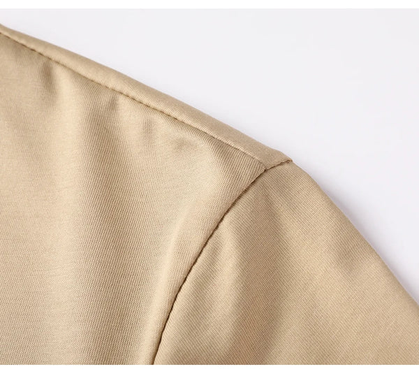 Men's elegant casual v-neck shirt