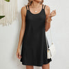 Easy pullover fishnet sundress in stretchy polyester