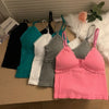 Feminine camisole with delicate lace edging and smooth nylon construction