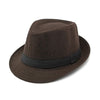 Durable polyester fedora hat for men, combining style and functionality for winter.