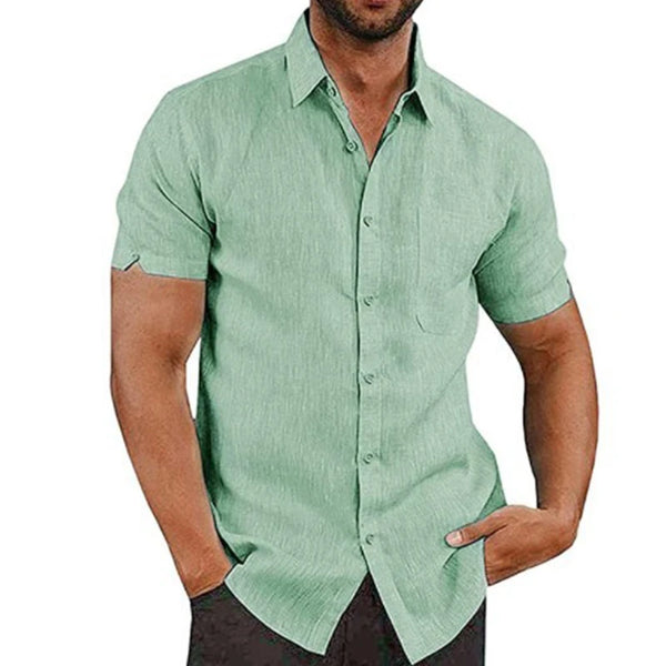Lightweight cotton-linen blend shirt with superior airflow and comfort