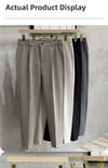 Men's warm woolen pants with polished silhouette
