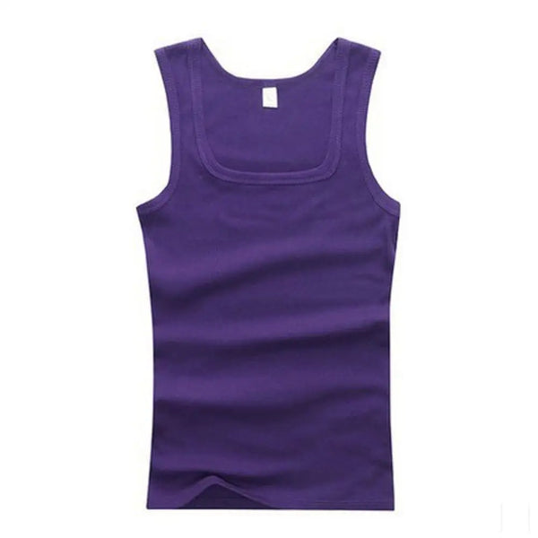 Breathable workout tank top crafted from pure cotton for all-day comfort