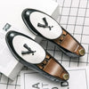 Round toe design loafers for men, perfect for weddings and formal events.
