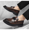 Men's slip-on shoes featuring a stylish silhouette for fashion-forward looks.